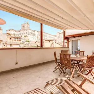  Apartment Attic With Terrace By Trevi Fountain